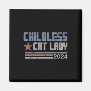 Aimant Cat Lady 2024 Élections politiques amusantes Démoc