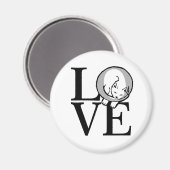 Aimant Cat Love Cliquez pour Customiser la couleur de l'A (Recto/Verso)