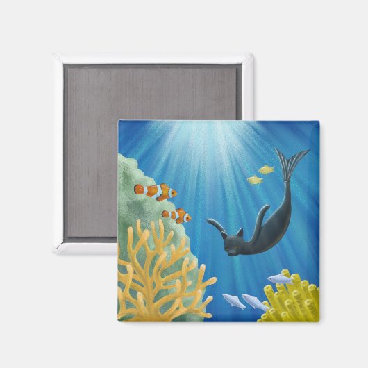 Aimant Cat Mermaid (Recto/Verso)