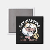 Aimant Cat-Napping Est Mon Citation De Cat Mignonne D'Aut (Recto/Verso)