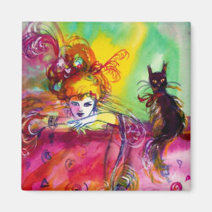 AIMANT CAT NOIR DE DAME WITH