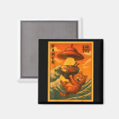Aimant Cat Ramen Ufo Funny Japanese Anime Men Women Teens (Recto/Verso)