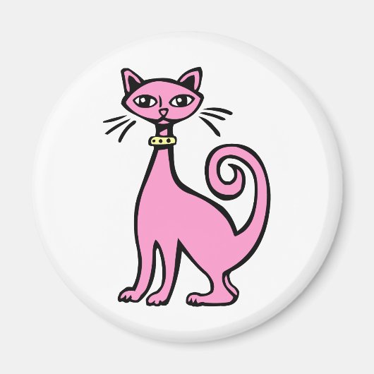 Aimant Cat rétro (Devant)