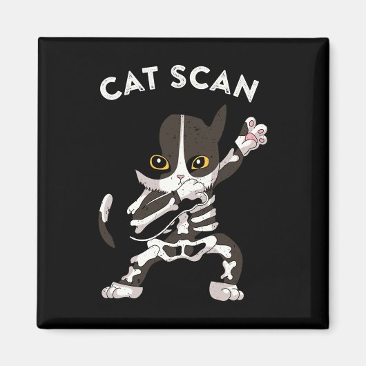 Aimant Cat Scan Ct Scan Funny Cat X-ray Pun mème Rad Tech (Devant)