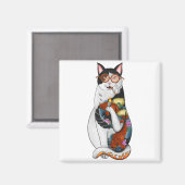 Aimant cat smoking (Recto/Verso)