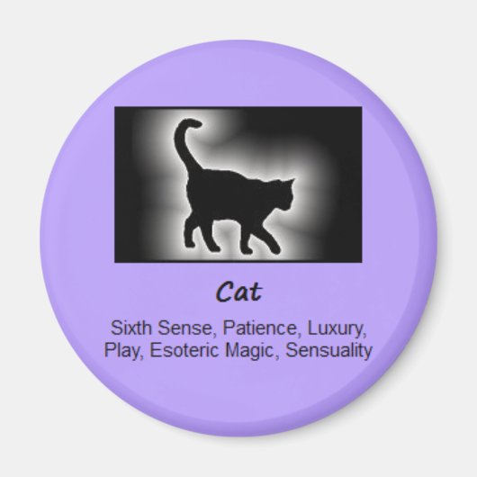 Aimant Cat Totem Animal Spirit Signification (Devant)