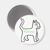 Aimant Cat vert Thunder_Cove (Recto/Verso)