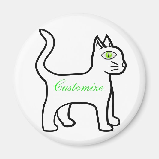 Aimant Cat vert Thunder_Cove (Devant)