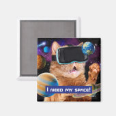 Aimant Cat VR dans l'espace (Recto/Verso)