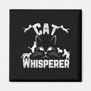 Aimant Cat Whisperer Drôle Amoureux des chats Kitty Face