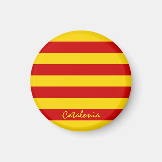 Aimant Catalonia Flag & Catalan (Devant)