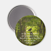 Aimant Catbird in the Forest Green (Recto/Verso)