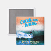 Aimant Catch the Wave - Le paradis du surf (Recto/Verso)