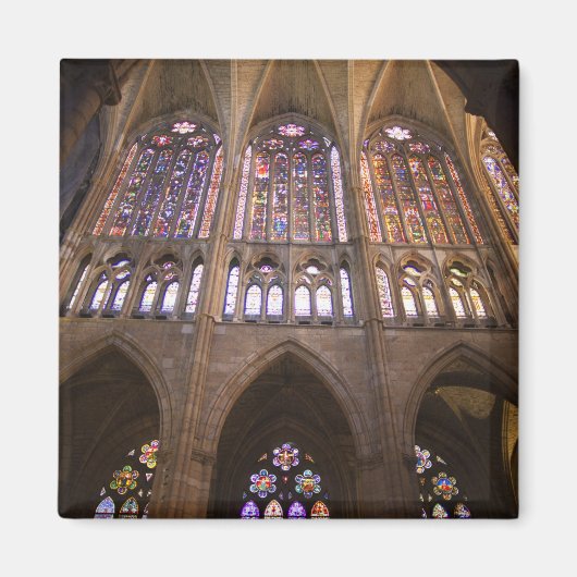 Aimant Catedral de León, vitraux intérieurs (Devant)