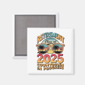 Aimant Catégorie De Retraite De 2025 Compte À rebours En  (Recto/Verso)