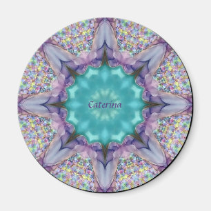 Aimant CATERINA ~ BLÉ MULTICOLORÉ ~ Kaleidoscope ~