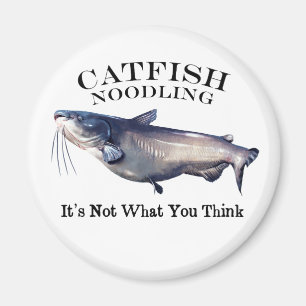 Aimant Catfish Noodling Ce n'est pas ce que vous pensez