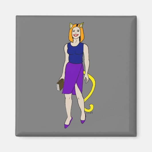 Aimant catgirl (Devant)