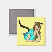 Aimant catgirl (Recto/Verso)