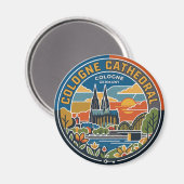 Aimant Cathédrale de Cologne Allemagne (Recto/Verso)