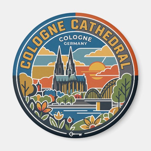 Aimant Cathédrale de Cologne Allemagne (Devant)