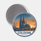 Aimant Cathédrale de Cologne Allemagne (Recto/Verso)