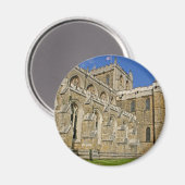 Aimant Cathédrale de Ripon, Yorkshire, Angleterre Sticker (Recto/Verso)
