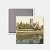Aimant Cathédrale de Worcester, Worcestershire, Angleterr (Recto/Verso)