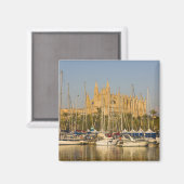 Aimant Cathédrale et marina, Palma, Majorque, Espagne 2 (Recto/Verso)