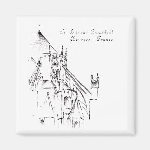 Aimant Cathédrale gothique de Bourges, France