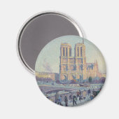 Aimant Cathédrale Notre-Dame Paris France Peinture classi (Recto/Verso)