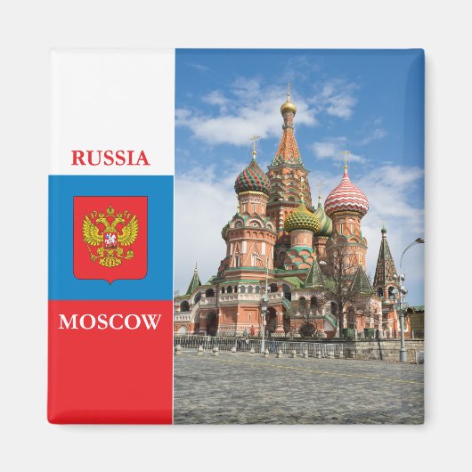 Aimant Cathédrale Saint-Basil à Moscow (Devant)