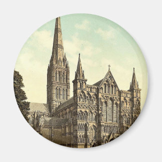 Aimant Cathédrale, Salisbury, Angleterre rare Photochrom