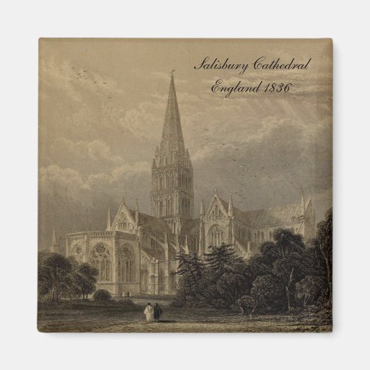 Aimant Cathédrales d'Angleterre Série : Salisbury 1836 Ma (Devant)
