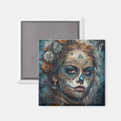 Aimant Catrina Azul (Recto/Verso)