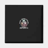 Aimant Cats Side Quest Distracted Tabletop Funny Men Wome (Devant)