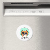 Aimant Cattitude Drôle Attitude Chat Blague (In Situ (Lave-vaisselle))