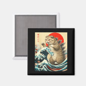 Aimant Catzilla Scottish Pold Cat japonais cadeaux d'art  (Recto/Verso)