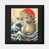 Aimant Catzilla Scottish Pold Cat japonais cadeaux d'art  (Devant)