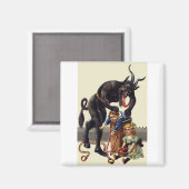 Aimant cauchemar noël krampus (Recto/Verso)