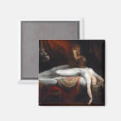 Aimant Cauchemar par Henry Fuseli Gothic Macabre Dark Art (Recto/Verso)