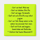 Aimant Causes - Manger sainement (Devant)