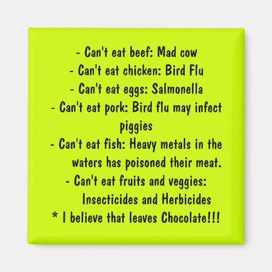 Aimant Causes - Manger sainement (Devant)