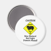 Aimant Caution NZ Red Light District (Recto/Verso)