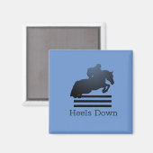 Aimant  Cavalier franchissant un obstacle.       (Recto/Verso)