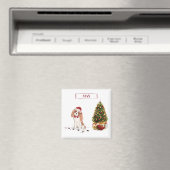 Aimant Cavalier King Charles Spaniel Funny Christmas Chie (In Situ (Lave-vaisselle))