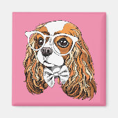 Aimant Cavalier King Charles Spaniel Portrait (Devant)
