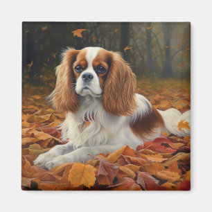 Aimant Cavalier King en automne Feuilles automne Inspirat