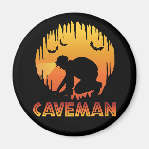 Aimant Caveman - Drôle Spéléologie de spéléologie