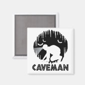 Aimant Caveman - Drôle Spelunking (Recto/Verso)